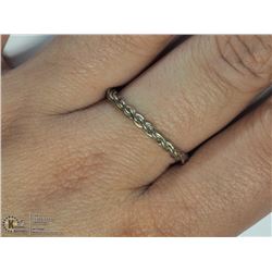 SILVER BRAIDED RING SIZE 9