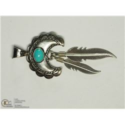 SILVER GENUINE STONE PENDANT