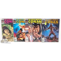 LOT OF 4 CONAN THE BARBARIAN GRAPHIC NOVELS