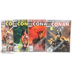LOT OF 4 CONAN THE BARBARIAN GRAPHIC NOVELS
