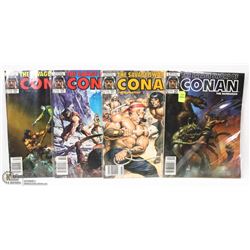 LOT OF 4 CONAN THE BARBARIAN GRAPHIC NOVELS