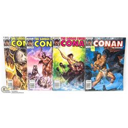 LOT OF 4 CONAN THE BARBARIAN GRAPHIC NOVELS