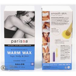 TWO BOXES OF PARISSA WARM WAX