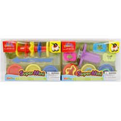LOT OF 2 DIFFERENT KIDS DOUGH SUPER MINI SETS