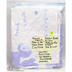 CROSS STITCH CRIB COVER