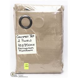 2 GROMMET TOP PANELS