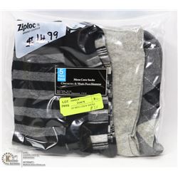 5 PACK OF MENS CREW SOCKS