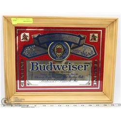BUDWEISER MIRRORED WALL HANGING
