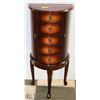 Image 1 : 40 INCH HIGH SOLID WOOD JEWELRY STAND W CONTENTS
