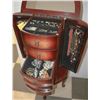 Image 4 : 40 INCH HIGH SOLID WOOD JEWELRY STAND W CONTENTS