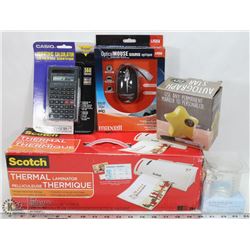 FLAT OF NEW OFFICE SUPPLIES SCOTCH