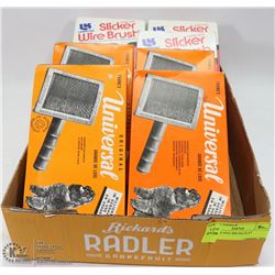 VINTAGE DOG BRUSH FLAT