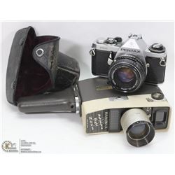 ASAHI PENTAX CAMERA & A HAMINEX AUTOMATIC & ZOOM