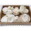 Image 1 : ASSORTED ESTATE TEA CUPS, CHINA, CREAM & SUGAR