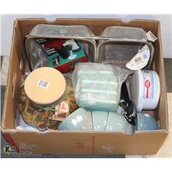 BOX OF NEW ASSORTED KITCHEN ITEMS, INCLUDES