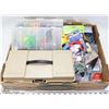 Image 1 : LARGE FLAT OF FISHING SUPPLIES