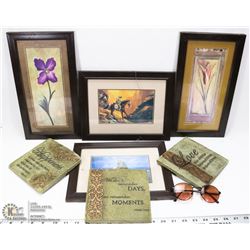 FLAT FRAMED PICS , PLAQUES