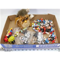 FLAT OF NEW & VINTAGE TOYS, INCLUDES A FURBIE