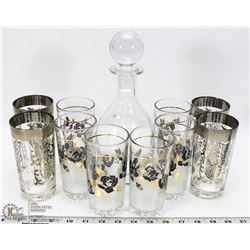 VINTAGE SILVER RIMMED GLASSES WITH KROSKO POLAND