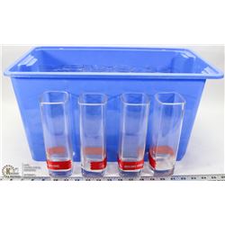 TOTE OF TALL GLASSES