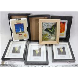 BOX OF SHADOW BOX FRAMES AND OTHER FRAMES