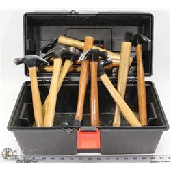 TOOLBOX FULL OF 8-OZ HAMMERS