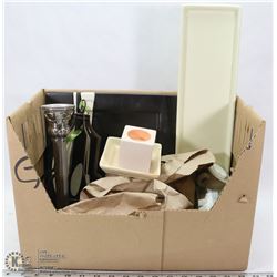 BOX OF PARTYLITE CANDLE HOLDERS VARIOUS