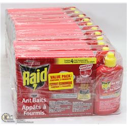 11 PACKAGES OF ANT CONTROL BAITS AND LIQUID