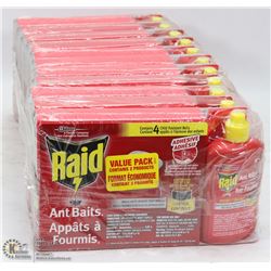 11 PACKAGES OF ANT CONTROL BAITS AND LIQUID