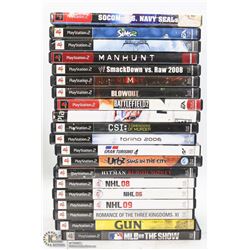 LOT OF 20 PLAYSTATION 2 PS2 GAMES INCL SEALED