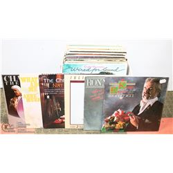 BOX OF LP RECORDS INCLUDING: JON VANGELIS, CLIFF