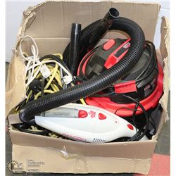 JOBMATE SHOP VAC WITH EXTENSION CORDS, CAR VAC