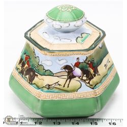 VINTAGE NIPPON HAND PAINTED HUMIDIFOR