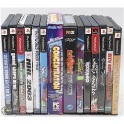 LOT OF PLAYSTATION 2 GAMES.