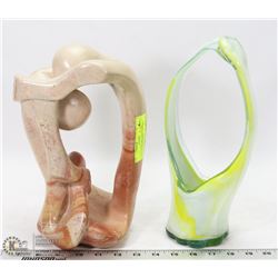 SOAP STONE ORNAMENT WITH A MARANO ORNAMENT