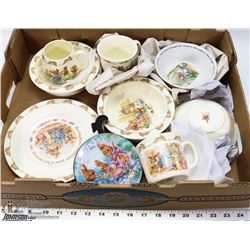 LARGE LOT OF ROYAL DOULTON BUNNYKINS CUPS/BOWLS