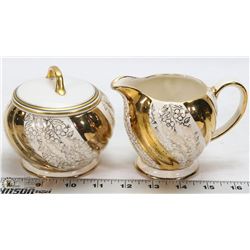 VINTAGE SADLER ENGLAND CREAM + SUGAR SET