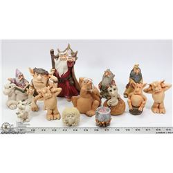 LOT OF 13 KRYSTONIA ENGLAND FIGURINES