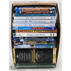 LOT OF 15 TRAVEL/EDUCATIONAL  + WILDLIFE DVDS
