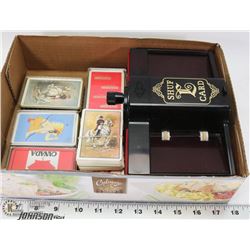 CARD SHUFFLER WITH CARDS