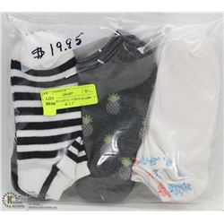 9 PACK OF LADIES ANKLE SOCKS