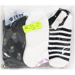 9 PACK OF LADIES ANKLE SOCKS