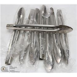 8 NEW 12" STAINLESS EXTRA HEAVY DUTY TONGS