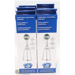 SET OF SIX PORTION SCOOPS