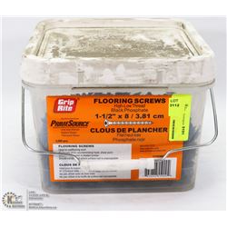 TUB OF FLOORING SCREWS 1-1/2" X 8