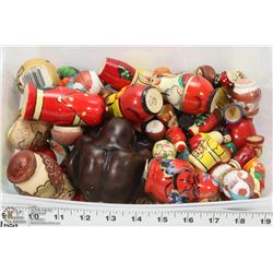 LOT OF OLD RUSSIAN MATRYOSHKA HAND MADE DOLLS