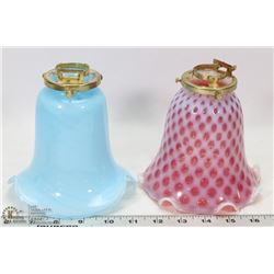 LOT OF TWO COULORFUL LIGHT COVERS