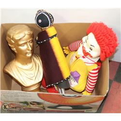OLD RONALD MCDONALD TOY WITH BUST AND SPECIALTY