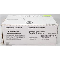 CASE OF STRAWBERRY W/ CALORIES, EXP MARCH 2019