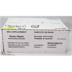 CASE OF STRAWBERRY W/ CALORIES, EXP MARCH 2019